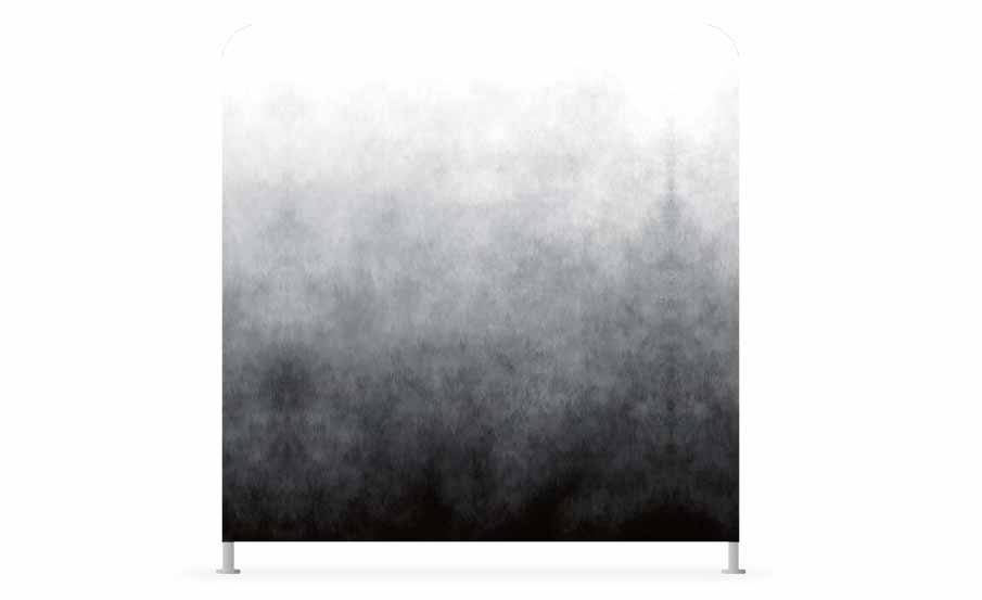 Black and white ombre photo booth backdrop