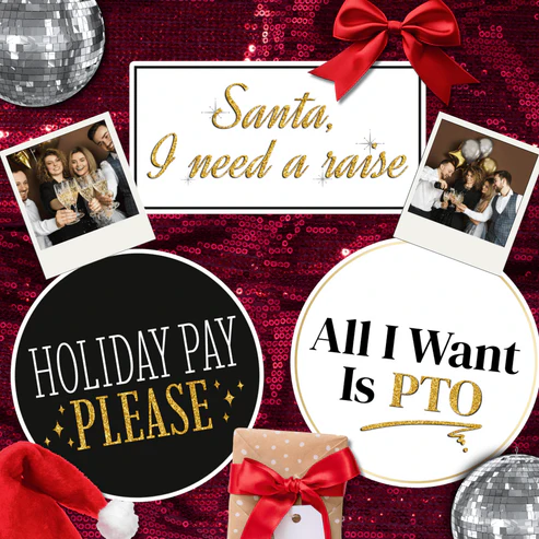 Corporate Christmas Booth Props | Flashbar Photo Booth Houston
