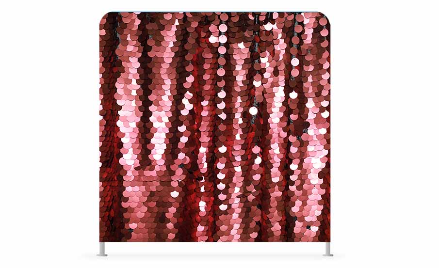 Pink sequin photo booth backdrop
